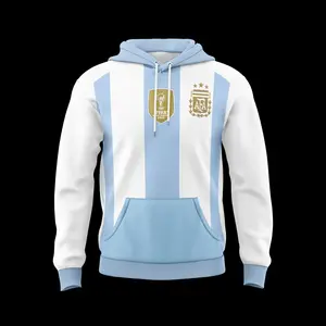 Sudadera Seleccion Argentina Local 24 Men Hoodie Size S-5XL Champions Soccer Jersey, Gift For Fans, Football Team Uniform
