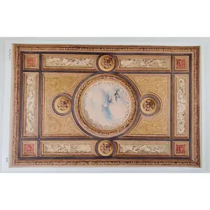 Dollhouse Ceiling Mural Wallpaper Sky Ducks Painted Victorian 1:12 Scale Itsy Bitsy