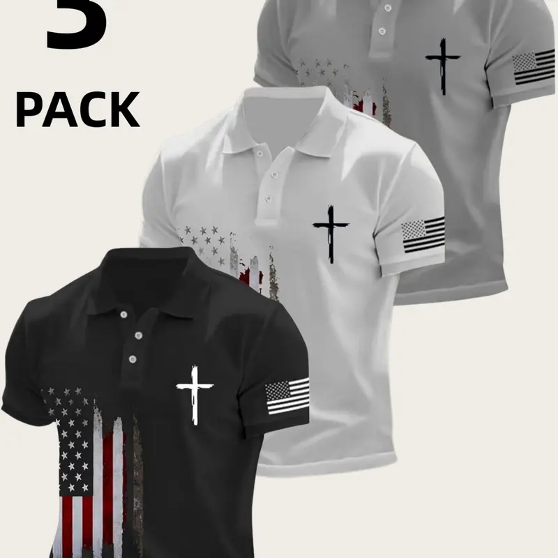 Breathable Quick-Dry Golf Casual Shirt, Tie Dye Short Sleeve, Lightweight Elastic Polyester, Summer Office Wear, Daily Fashion, Casual, Quick Dry Shirts