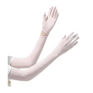 UV Protection Driving Gloves for Women, Full Arm Sun Protection Sleeves with Finger Holes for Outdoor Activities summerwins
