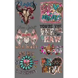 WESTERN BE MINE PREMADE GANGSHEET  - 22X36 DTF TRANSFERS - DIRECT TO FILM