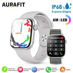 AURAFIT Smartwatch A10PRO/AM08 IP68 Waterproof AMOLED Display ChatGPT Bluetooth Calling 150+ Sports Modes Heart Rate SpO2 Sleep Monitoring Unisex Gift for Man