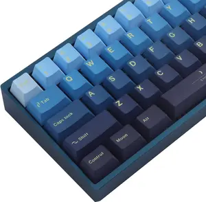 PBT Keycaps,134 Keys Dye Sublimation Cherry Profile Keycaps with 7U Spacebar Moonrise Keycaps Set for Cherry MX Switches US Layout Mechanical Keyboards