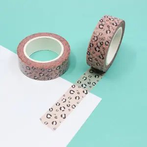 Pink Leopard Animal Print Washi