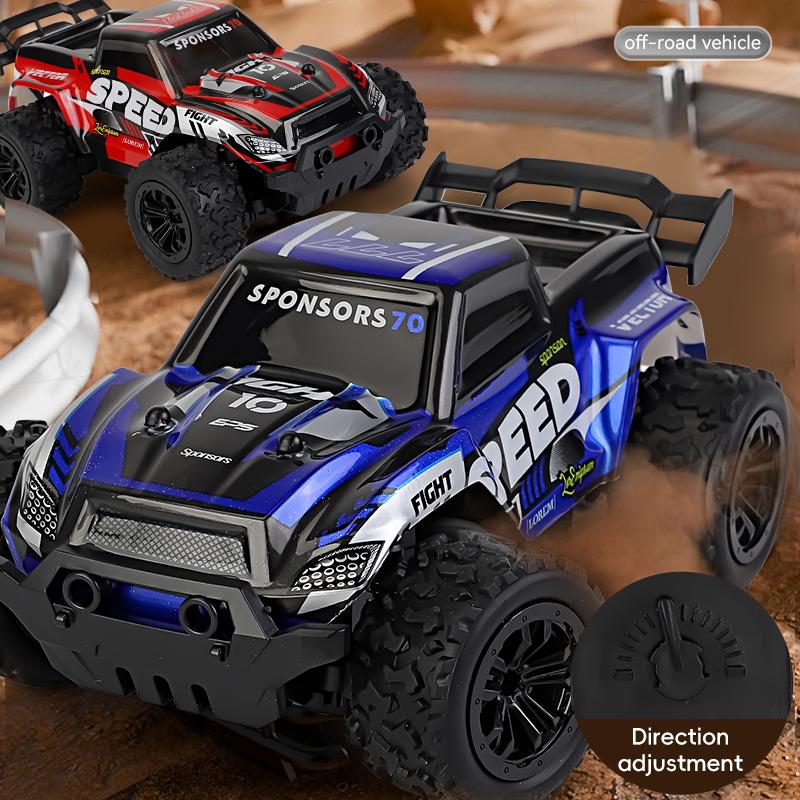 2.4G Wireless RC Off-Road Pickup – Dual Body Shells & Batteries| Drop-Resistant Anti-Collision High-Speed Climbing Toy for Boys