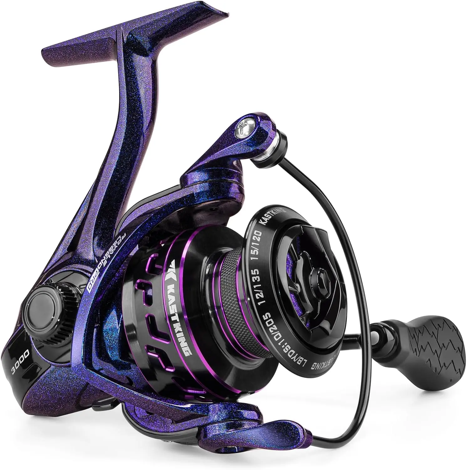 KastKing Royale Legend Pro Spinning Fishing Reel, Lightweight Fishing Reel with CNC Aluminum Gear, 6.2:1 High Speed Gear Ratio, 25LB Max Drag, Smooth Powerful Reel for Freshwater & Saltwater Bass Fishing