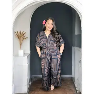 NATANA WOMENS JUMPSUIT BROWN