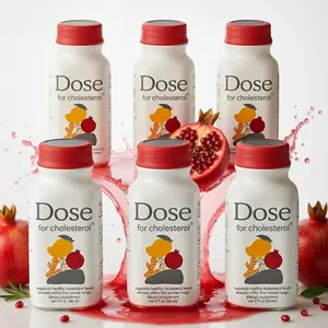 Dose for Cholesterol 2oz Liquid Shot, Herbal Heart Wellness Support with Amla Pomegranate CoQ10 Curcumin, Daily Functional Drink, Convenient Format, 2025