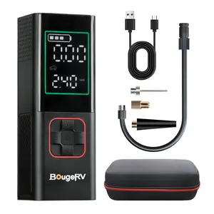 BougeRV Car Wireless Air Compressor,160 PSI Portable Tire Inflator with 20000mAh battery,Multifunctional&Automotive Electric Tire Inflator Pump for Car,Motorcycle,Bicycle,Ball,Car,Car Accessories, Men Gifts