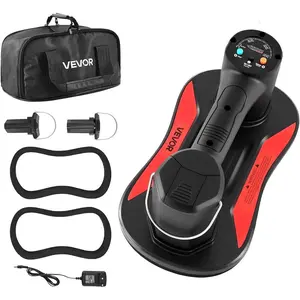 VEVOR Electric Suction Cup, 8 - Inch Vacuum Glass Lifter with Digital Display for Suction Power Battery Level, 440 lbs Max Lifting Capacity Tile Suction Cup Tool for Lifting Tile, Granite (1 - Pack)