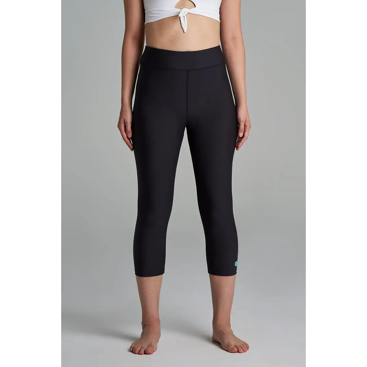 Women's Deep Water Swim Capris | Black