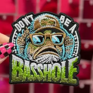 Basshole Iron On Patch
