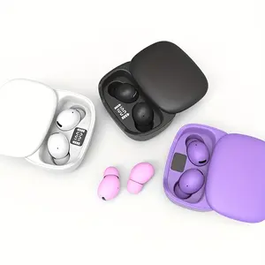 New TWS Wireless Earphones Sliding Charging Case, Mini Music Headphones, LED Power Display, Comfortable In-Ear Fit, Compatible with Android iOS Microsoft Devices, True Wireless Headphones