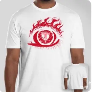 JT Envisions White Graphic T-Shirt, Ideal for Daily Wear