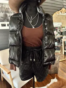 The Madi Metallic Puffer Vest