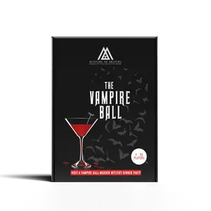 Replay-able Vampire Ball Murder Mystery Dinner Party Game for Up to 20 Adults - Host A Halloween Dinner Party Game Night - Vampire Theme – Dracula Themed Dinner Party Game V2