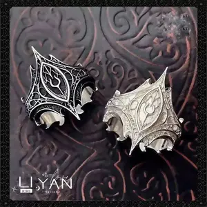 2025 New Irregular Pattern Open Ring Gothic Style Men's And Women's Jewelry Party Gift
