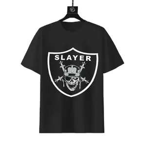 Slayer Shield Logo Soldier Skull Graphic T-Shirt Thrash Metal Tee Menswear Graphic Hoodie