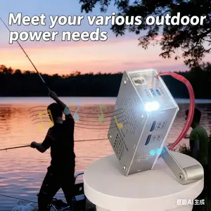 Multi-Function Hand Crank Emergency Generator - Portable Dynamo Charger with Ignition, Lighting, FM Radio & USB Output for Camping Survival