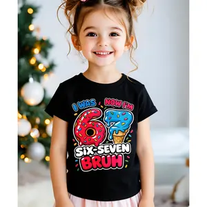 I Was 6 Now I'm 7 T-shirt, Funny 7th Birthday Meme Tee, 67 Trend T-shirt, Seven Year Old Birthday Gift, Funny Birthday