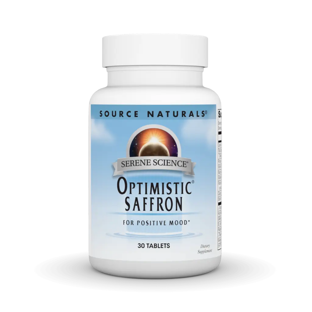 Optimistic | Daily Mood Support | Saffron + 5-HTP + Rhodiola | Source Naturals