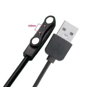 2 Pins 4 Pins Smartwatch Dock Charger Adapter USB Charging Cable Cord for Smart Watch Power Charge Wire Accessoriescharging cords