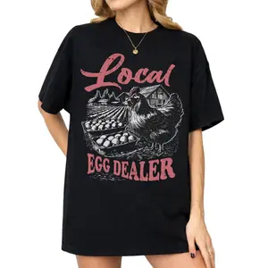 Comfort Colors Local Egg Dealer Shirt, Backyard Chicken Shirt, Farm Animal Graphic Tee, Gift for Chicken Keepers