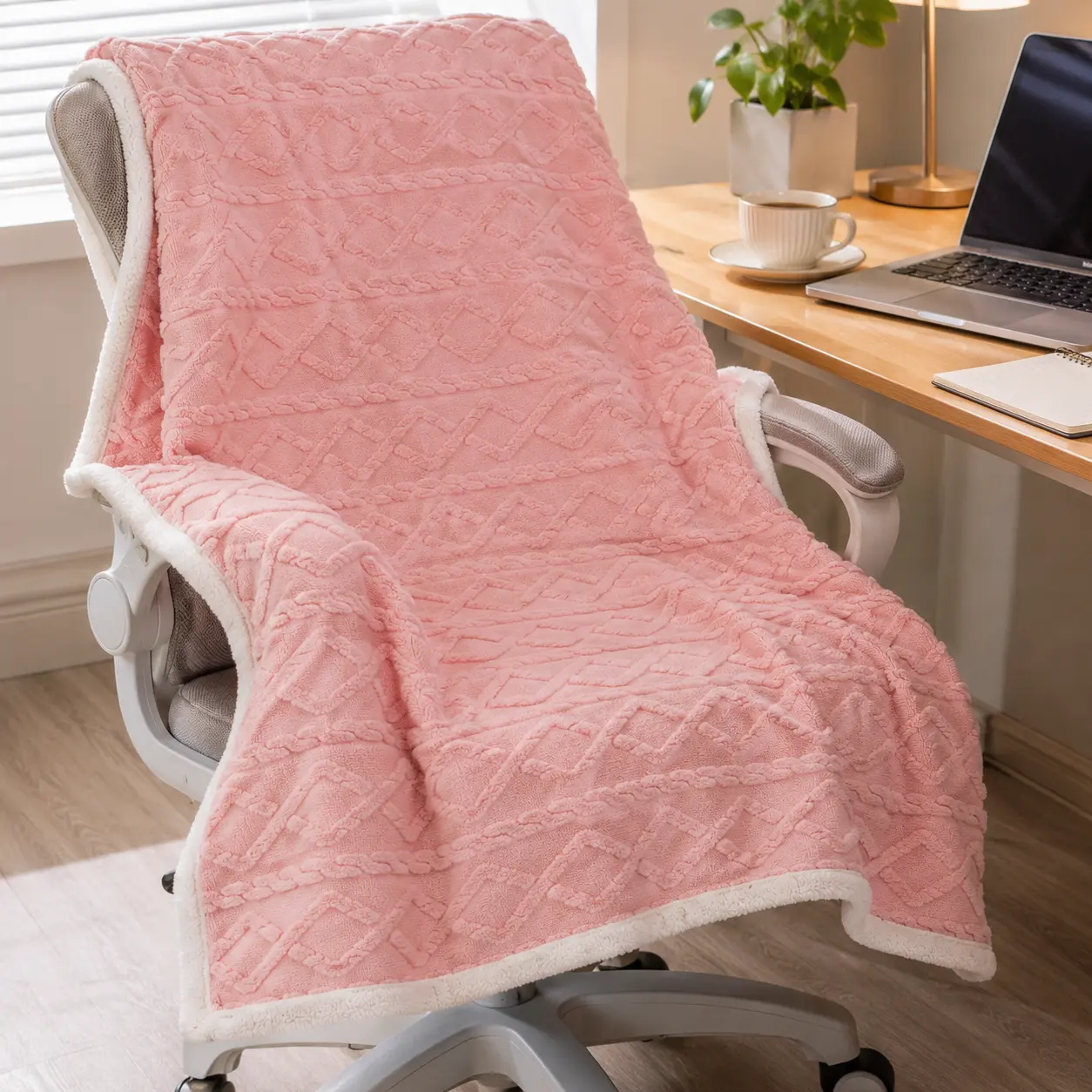 Snooztex Double-Layer Plush Sherpa Reverse Throw Blanket, Cozy Aesthetic Twoway Texture Blanket Super Soft on Skin for Indoor Use, Great for Lounging at Home and Office