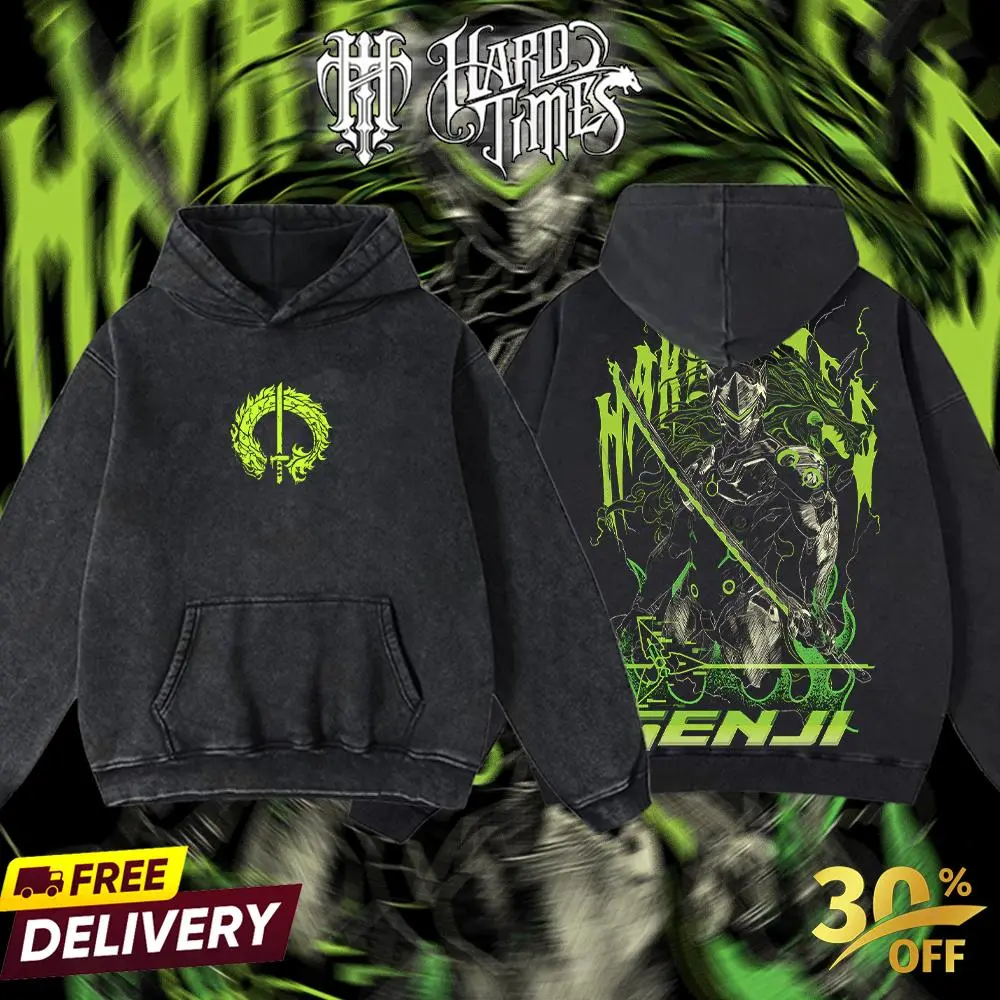 Washed Hoodie(Genji)