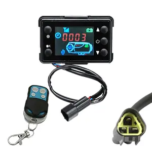 Diesel Air Heater Controller, LCD Monitor Thermostat Switch 12v/24v 2kw/5kw/8kw Parking Heater with Remote