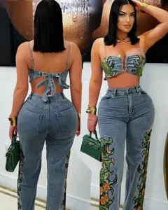 Step into style with the Denim Muse Patchwork Corset Set, designed for the bold and confident trendsetter. The fitted corset top features adjustable straps and a lace-up back, giving you a sculpted silhouette with a touch of edge. Paired with matchi