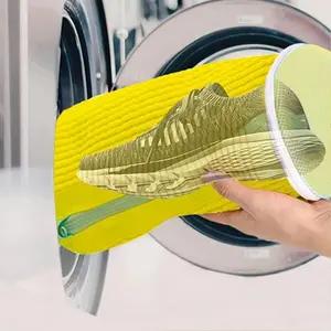 2PCS Reusable Shoe Laundry Bag Durable Mesh Shoe Washing Bag Anti-deformation Protective Sneaker Cleaning Pouch for Washing Machine