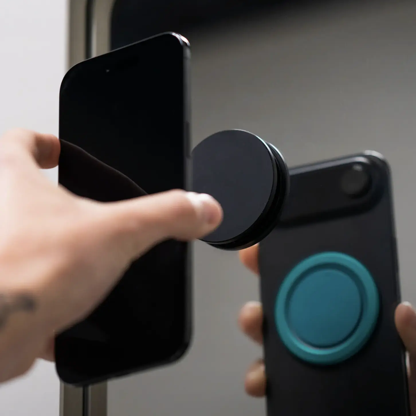 Ohsnap Wall Mount - magnetic phone mount, reusable adhesive wall mount