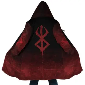 Berserk Dream Cloak Coat, Anime Berserk Men's Women's Hooded coat, Fleece Jackets Coats, Gift For Men And Women
