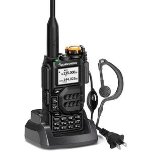 QUANSHENG UV-K5 AM/FM/DTMF walkie Talkie 200 Channel Type-C Charging Three Frequency Receiving walkie Talkie NOAA Weather Forecast, with Flash VOX Replication Frequency LCD Display