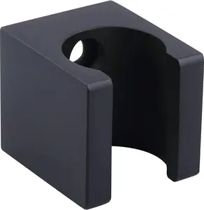 Wall Mount Solid Metal Stainless Steel Handheld Shower Holder Bidet Sprayer Head Stand Bracket Matte Black