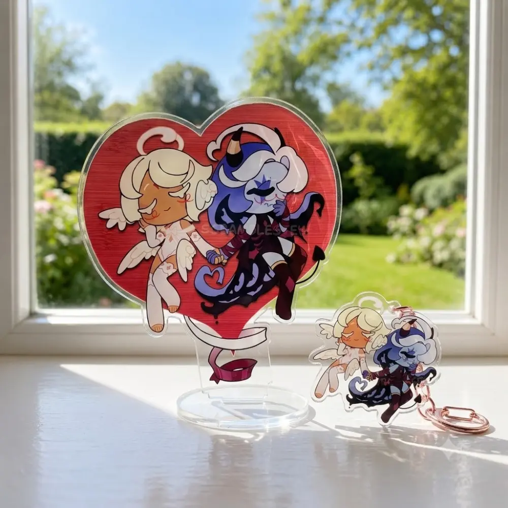 ShadowVanilla Acrylic Standee & Keychain Set Angel Devil Cookie Run Kingdom Fanart Merch K