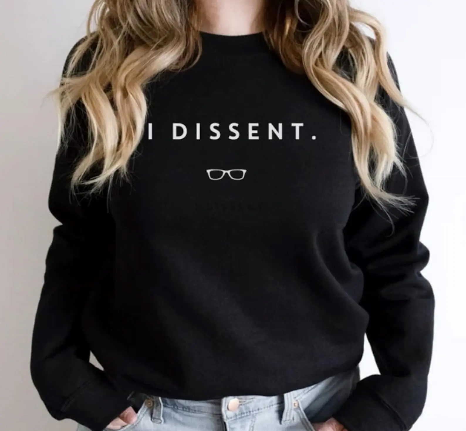 I Dissent RBG Sweatshirt, Ruth Bader Ginsburg Shirt, Hoodie Casual Classic Cotton Fabric Fitted Jersey