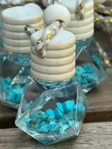 Organic, Long-Lasting, Toxin-Free Vanilla Eclipse Car Air Diffuser | Refillable Natural Car Freshener | HandmadeScented Oil