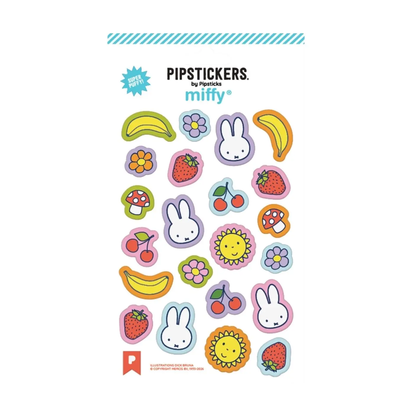 Miffy + Cute Things Puffies Stickers by Pipsticks