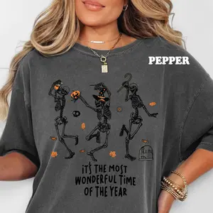 Most Wonderful Time of The Year Halloween Shirt - Unisex Apparel Relaxed Fit Printed In The USA Clothing Womenswear Casual Comfort Cotton Top Athletic Boho Chic