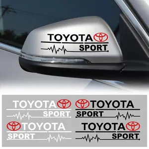 Toyota Chr Corolla Camry Rav4 Yaris Hilux Prius Avensis Auris Accessories, Vinyl Car Side Rearview Mirror Decor Stickers, Auto Body Emblem Badges