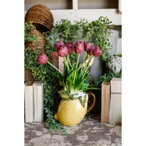 Stoneware Lemon Pitcher