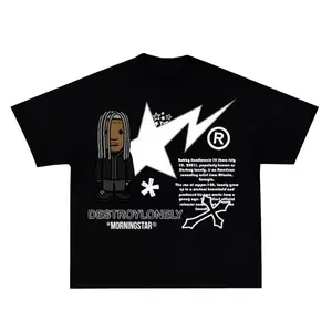 Vintage DESTROY LONELY T-Shirt, Cartoon Rapper, Hip Hop Shirt, Retro Graphic Tee, Punk, Outdoors Style, Rap Fans Tee, Trendy Clothing, High Quality, Sports, Gift for friends, Street style, Many colors from S to XL, tiktokshop