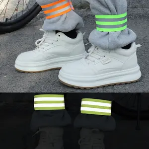 Reflective Night Running Leg Straps Safety Gear for Cycling & Motorcycle Riding Durable Material Secure Fit Ideal Gift for Friends & Colleagues