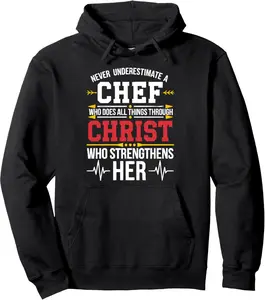 Cooking Jesus Christ Religion Christian Chef Christianity Pullover Hoodie 3