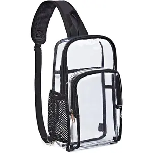 Clear Sling Bag for Concert & Stadium Approved,  Backpack for Men & Women - Holds Phone, Wallet, , Power