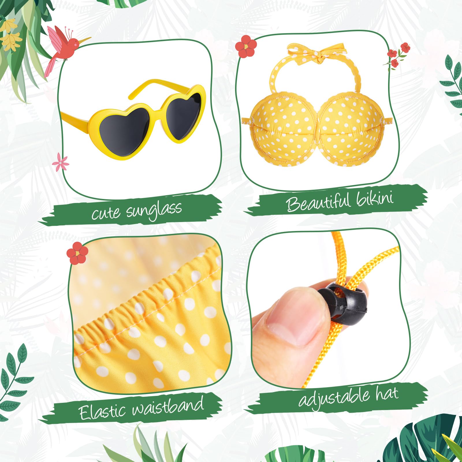 Easter Bunny Porch Goose Outfit for 23 inch Plastic Cement Goose, Easter Egg Porch Goose Costume Lawn Goose Clothes