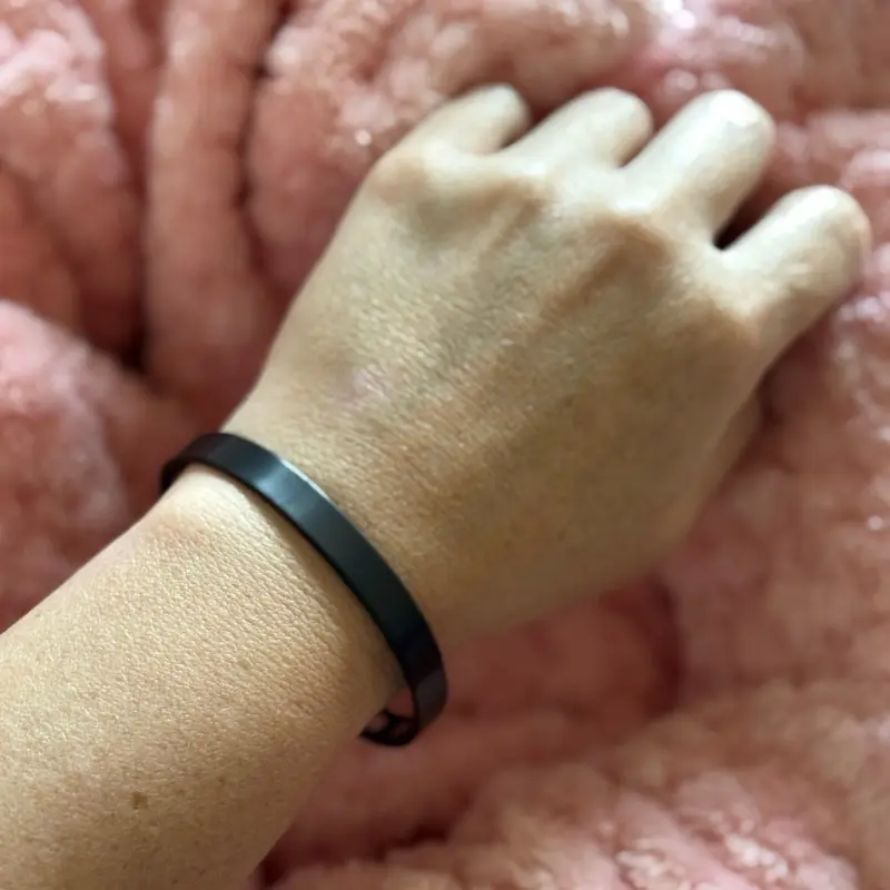 Simple Black Titanium Bangle