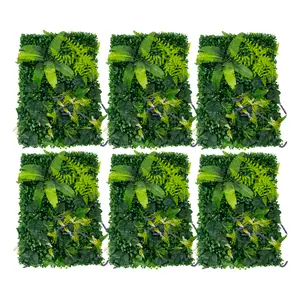 6PCS Greenery Walls, Artificial Greenery Wall, Artificial Grass Backdrop Wall